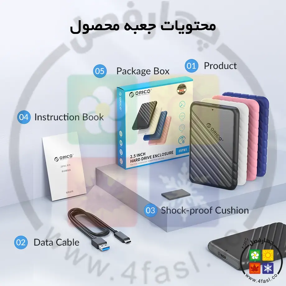 باکس هارد 2.5 اینچ اوریکو 25PW1-C3