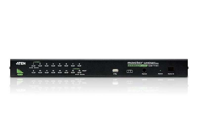 یک عدد سوئیچ KVM با کیت نصب رک استاندارد