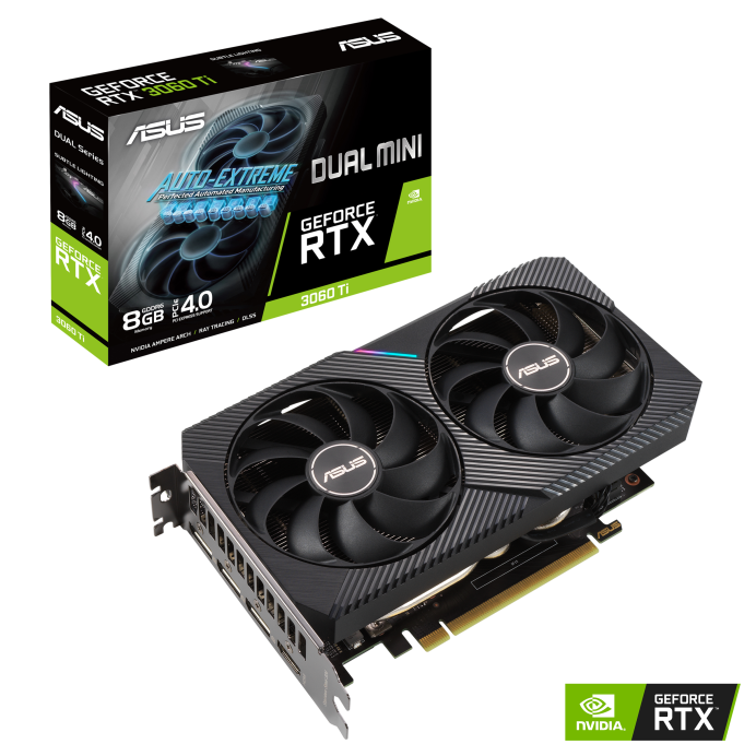 کارت گرافیک ایسوس مدل DUAL-RTX3060TI-8G-MINI حافظه 8 گیگابایت GDDR6