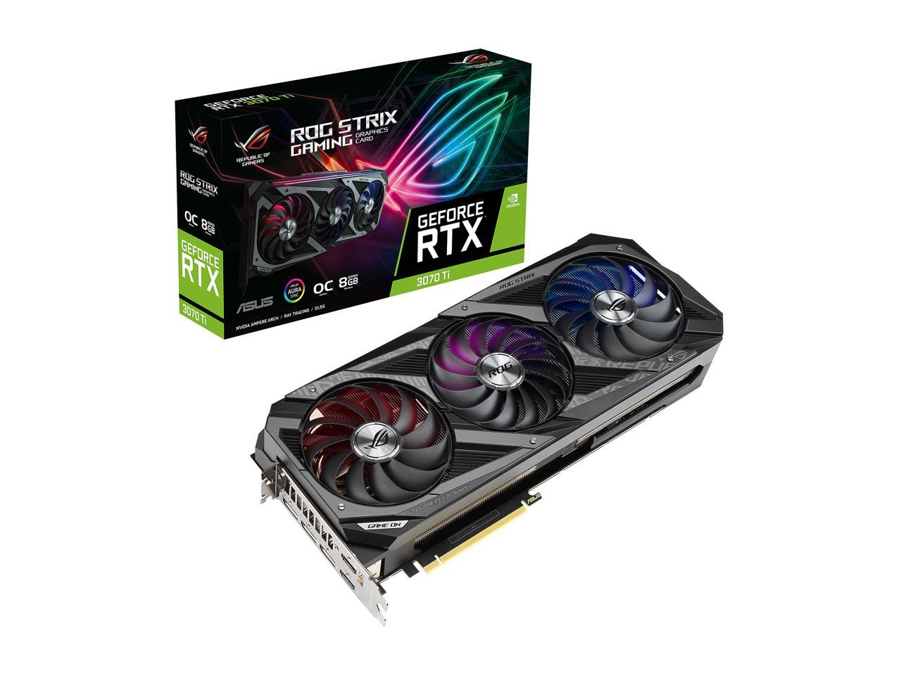 کارت گرافیک ایسوس ROG-STRIX-RTX3070TI-O8G-GAMING با حافظه 8 گیگابایتی GDDR6X