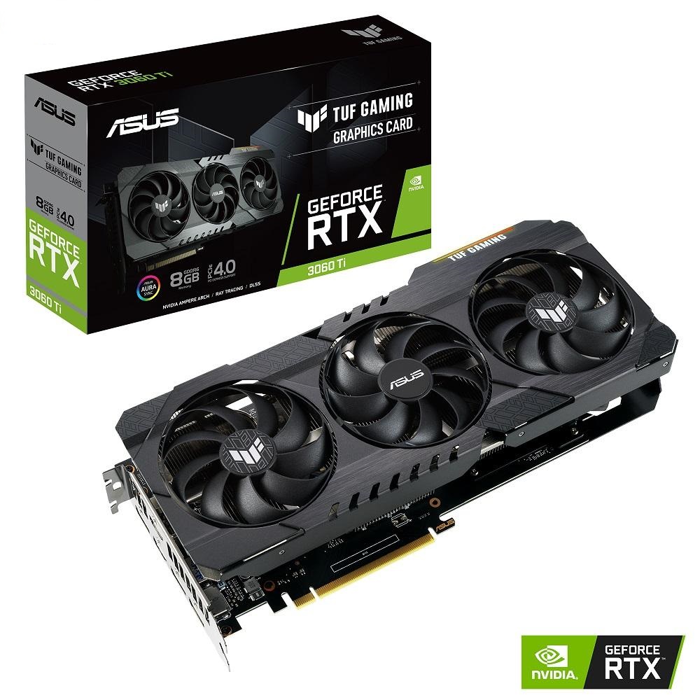 کارت گرافیک ایسوس TUF-RTX3060TI-O8G-GAMING با حافظه 8 گیگابایتی GDDR6