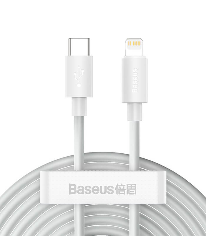 کابل تبدیل USB-C به لایتنینگ باسئوس مدل TZCATLZJ-02