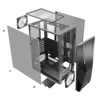 کیس گیمینگ گرین مدل آریا