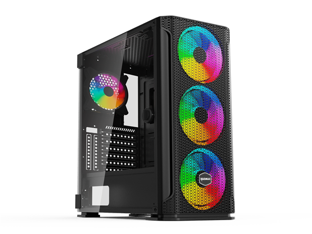 با چهار فن RGB آدرس پذیر بزرگی که در قاب F01 گنجانده شده است حجم زیادی از هوا با افکت های نورپردازی ARGB را در اختیار خواهید داشت