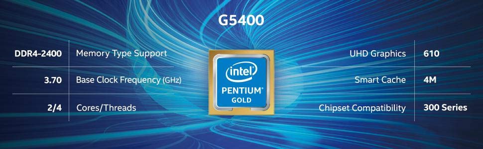Intel Pentium Gold G5400 Desktop Processor