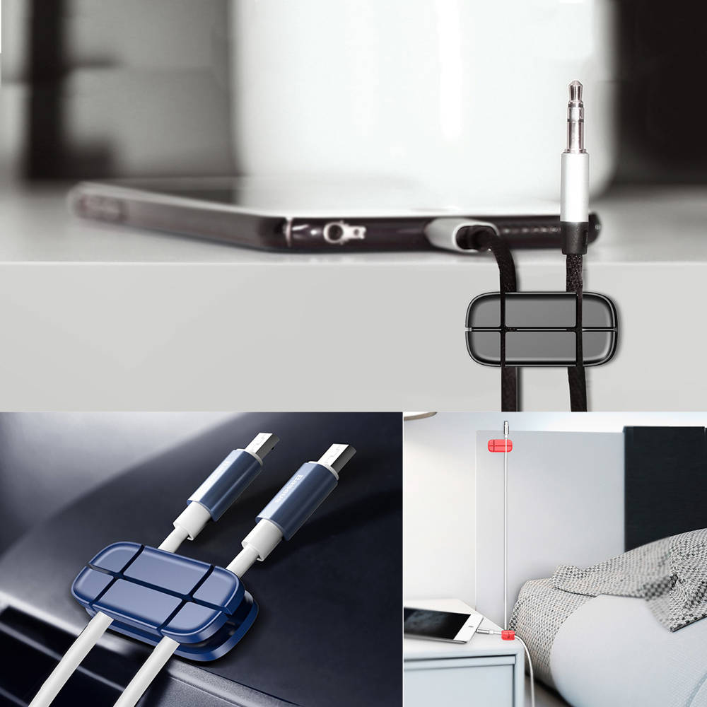 گیره نگهدارنده کابل باسئوس مدل ACTDJ-01 مشکی