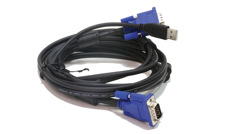 این کابل مجهز به کانکتور USB Type-A برای اتصال به پورت USB Type-A کامپیوتر و کانکتورهای 15 پین HDB برای اتصال به پورت VGA در کامپیوتر و سوئیچ های KVM می باشد. DKVM-CU با قرار دادن چندین کابل در یک بسته، فضای دسکتاپ را ذخیره می کند.