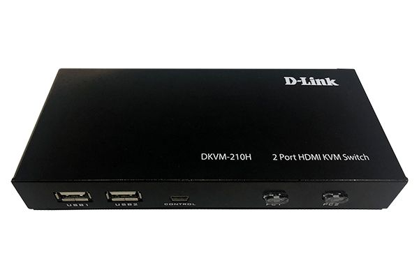 سوئیچ KVM 2 پورت D-Link DKVM-210H با درگاه های HDMI و USB به شما این امکان را می دهد که دو کامپیوتر را با یک مانیتور، یک صفحه کلید و یک ماوس مدیریت کنید. DKVM-210H نیازی به نصب درایور ندارد و می تواند بدون اتصال آداپتور برق خارجی با تغذیه از پورت USB رایانه شخصی شما کار کند (آداپتور برق 1 را می توان هنگام اتصال دستگاه خارجی، به عنوان مثال، دیسک USB، به پورت USB Type-A استفاده کرد. از DKVM-210H). این سوئیچ KVM از اتصال داغ پشتیبانی می کند - لازم نیست قبل از نصب دستگاه، رایانه های خود را خاموش کنید. DKVM-210H به شما امکان می دهد با استفاده از دکمه های واقع در پنل جلویی، کلیدهای داغ صفحه کلید یا کنترلر دسکتاپ هوشمند، به سرعت و به راحتی بین رایانه ها جابه جا شوید. DKVM-210H از حالت اسکن خودکار پشتیبانی می کند، که پس از پایان فاصله اسکن، سوئیچ خودکار به رایانه بعدی را فراهم می کند.