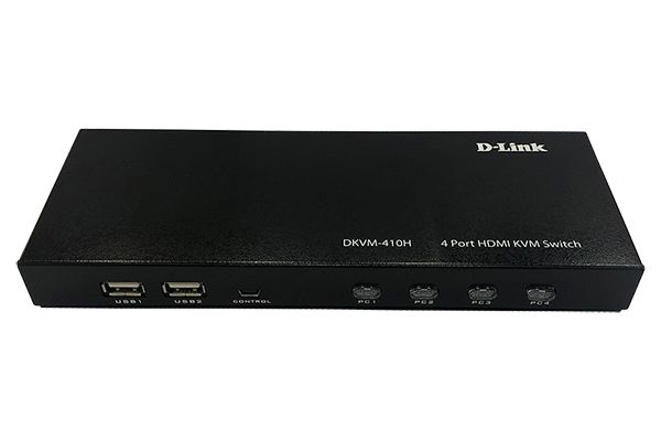 سوئیچ KVM 4 پورت D-Link DKVM-410H با درگاه های HDMI و USB به شما امکان می دهد تا حداکثر چهار کامپیوتر را با یک مانیتور، یک صفحه کلید و یک ماوس مدیریت کنید. DKVM-410H نیازی به نصب درایور ندارد و می تواند بدون اتصال آداپتور برق خارجی با تغذیه از درگاه USB رایانه شخصی شما کار کند (آداپتور برق 1 را می توان هنگام اتصال دستگاه خارجی، به عنوان مثال، دیسک USB، به پورت USB Type-A استفاده کرد. از DKVM-410H). این سوئیچ KVM از اتصال داغ پشتیبانی می کند - لازم نیست قبل از نصب دستگاه، رایانه های خود را خاموش کنید. DKVM-410H به شما امکان می دهد با استفاده از دکمه های واقع در پانل جلویی، کلیدهای داغ صفحه کلید یا کنترلر دسکتاپ، به سرعت و به راحتی بین رایانه ها جابه جا شوید. DKVM-410H از حالت اسکن خودکار پشتیبانی می کند، که پس از پایان فاصله اسکن، سوئیچ خودکار به رایانه بعدی را فراهم می کند.