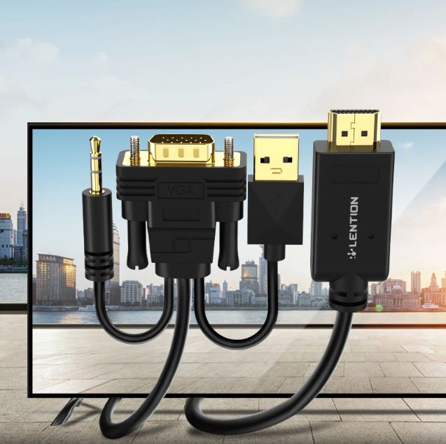 تبدیل HDMI به VGA مدلVC-HPVA-P1 با خروجی صدا