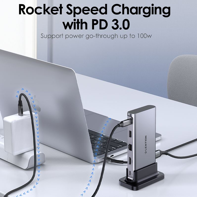 داک استیشن لنشن CB-D53s خاکستری