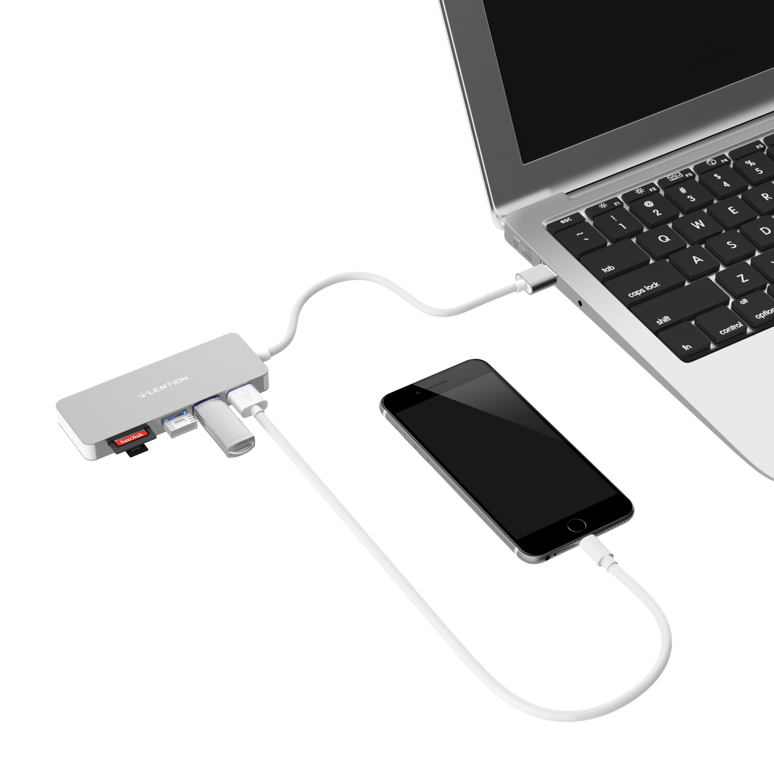 کارت خوان USB لنشن H15 نقره ای