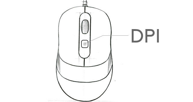 1600 DPI 3 سطح قابل تنظیم