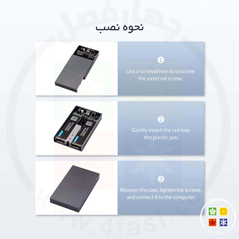 نحوه نصب M2P2J-C3