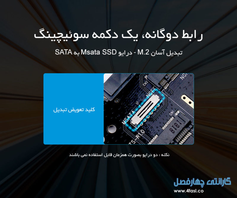 پشتیبانی از : SATA3.0