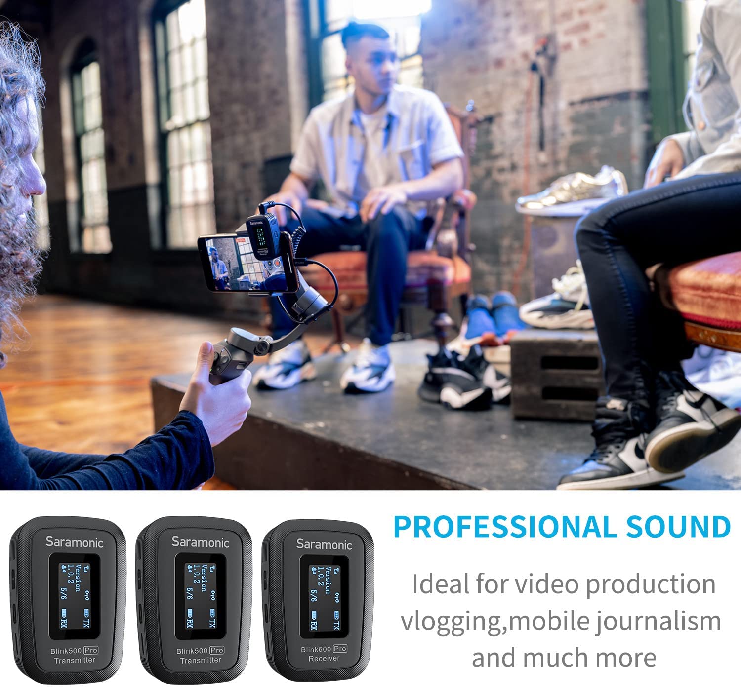 سیستم میکروفون بی سیم سارامونیک Saramonic Blink 500 Pro B2