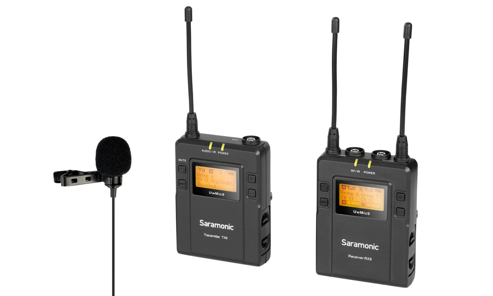 میکروفون بی‌ سیم یقه‌ ای سارامونیک مدل UwMic9 Kit1