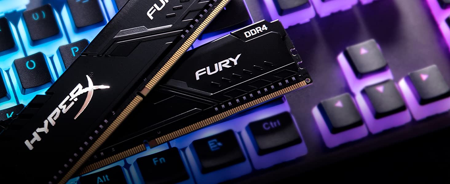 رم دسکتاپ DDR4 تک کانال هایپر ایکس 2666 مگاهرتز HyperX Fury CL16 DIMM