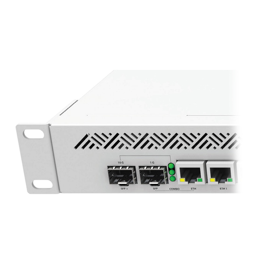 Combo-port - یک رابط نرم افزاری 1 گیگابیتی که دارای دو رابط سخت افزاری است - یک قفس SFP و یک پورت اترنت گیگابیتی که به شما امکان می دهد از هر نوع اتصالی که در دسترس شماست استفاده کنید. همچنین امکان سوئیچ بین هر دو رابط فیزیکی در RouterOS وجود دارد. در صورت قطع اتصال، پورت ترکیبی ویژگی شکست سخت افزاری را فراهم می کند.